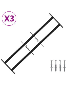 Griglia di Sicurezza per Finestre con 2 Traverse 3 pcs 2