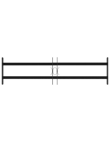 Griglia di Sicurezza per Finestre con 2 Traverse 3 pcs