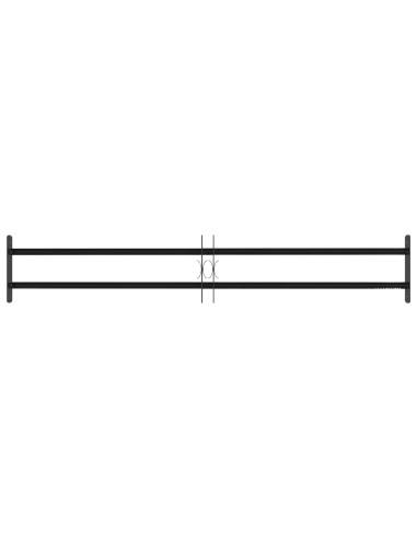 Griglia di Sicurezza per Finestre con 2 Traverse 3 pcs