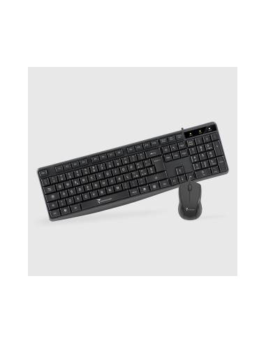 Techmade Kit Tastiera + Mouse Con Filo TM-KM002 Black