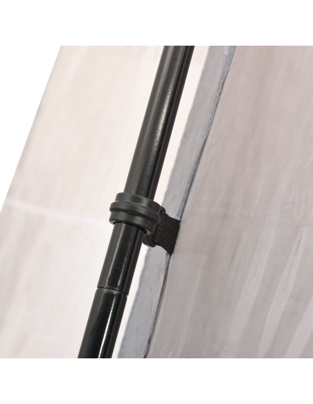 Tenda per Piscina in Tessuto 590x520x250 cm Grigia