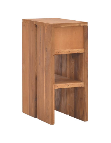 Comodino 20x35x50 cm in Legno Massello di Teak