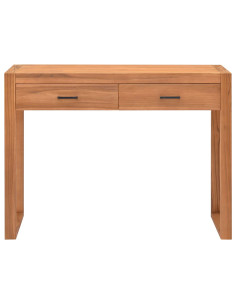 Scrivania con 2 Cassetti 100x40x75 cm in Legno di Teak 2