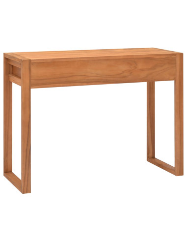 Scrivania con 2 Cassetti 100x40x75 cm in Legno di Teak