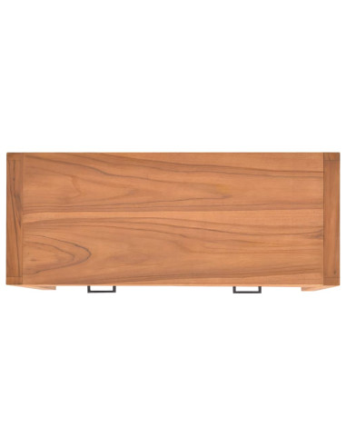 Scrivania con 2 Cassetti 100x40x75 cm in Legno di Teak