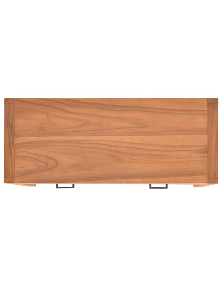 Scrivania con 2 Cassetti 100x40x75 cm in Legno di Teak