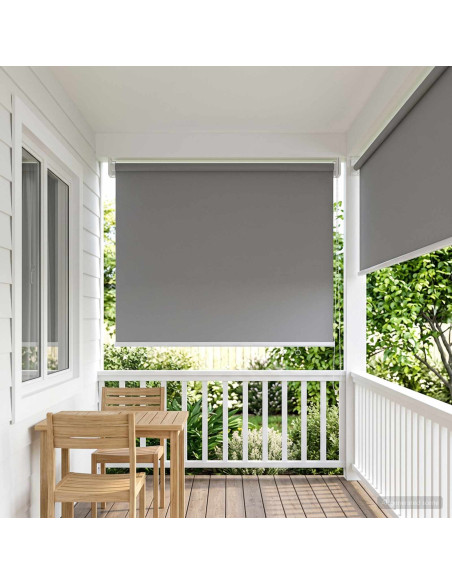 Voletta a rullo con protezione UV Grigio Chiaro 60 x 140 cm
