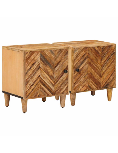 Comodino 2 pcs Marrone 40 x 33,5 x 46 cm