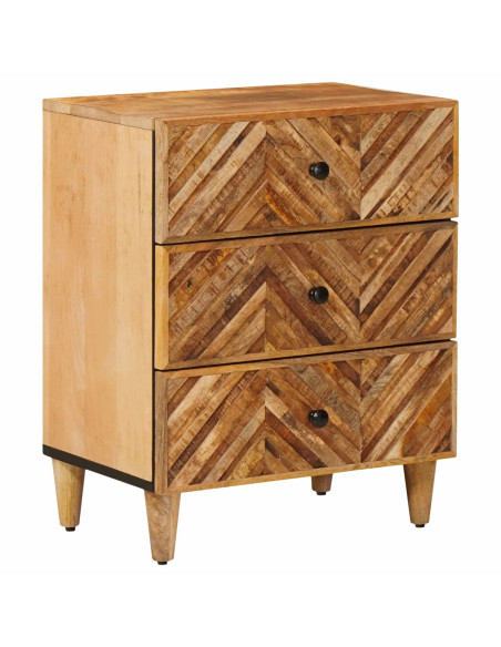 Comodino Marrone 50 x 33 x 60 cm Legno di mango massello