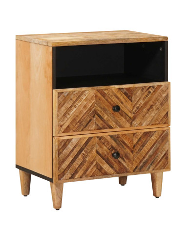 Comodino Marrone 50 x 33 x 60 cm Legno di mango massello