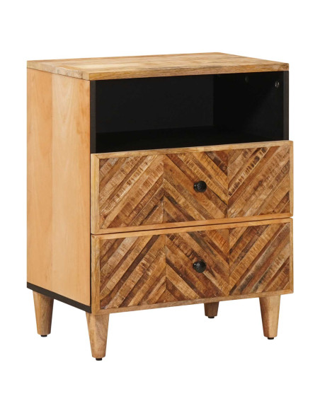 Comodino Marrone 50 x 33 x 60 cm Legno di mango massello