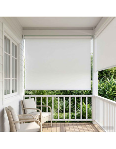 Voletta a rullo con protezione UV Bianco 80 x 230 cm Poliestere