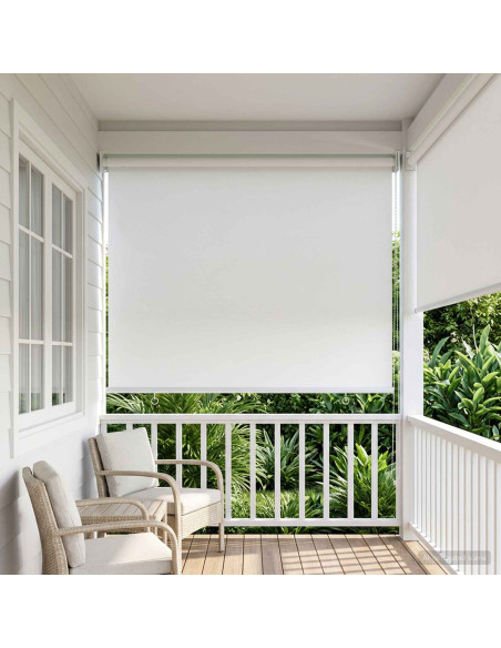 Voletta a rullo con protezione UV Bianco 60 x 230 cm Poliestere