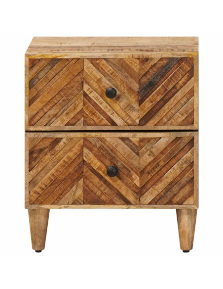 Comodino con cassetto 2 pcs Marrone 40 x 33,5 x 46 cm