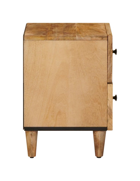 Comodino con cassetto 2 pcs Marrone 40 x 33,5 x 46 cm