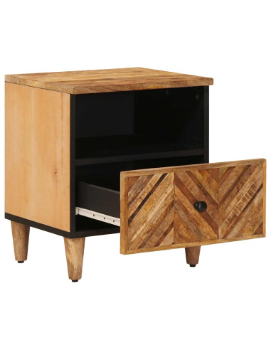 Comodino 2 pcs Marrone 50 x 33 x 60 cm Legno di mango massello