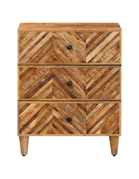 Comodino Marrone 50 x 33 x 60 cm Legno di mango massello