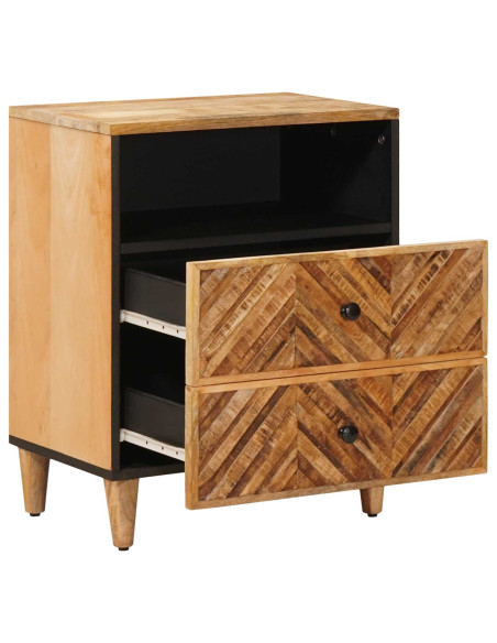 Comodino Marrone 50 x 33 x 60 cm Legno di mango massello