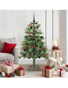 Albero di Natale artificiale Verde 150 cm PVC e Metallo
