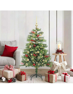 Albero di Natale artificiale Verde 150 cm PVC e Metallo