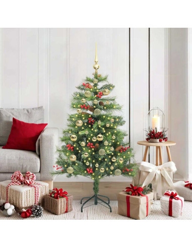 Albero di Natale artificiale Verde 150 cm PVC e Metallo