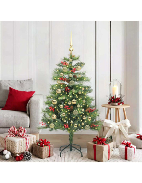Albero di Natale artificiale Verde 150 cm PVC e Metallo