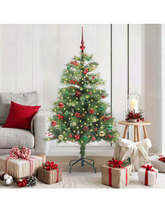 Albero di Natale artificiale Verde 150 cm PVC e Metallo