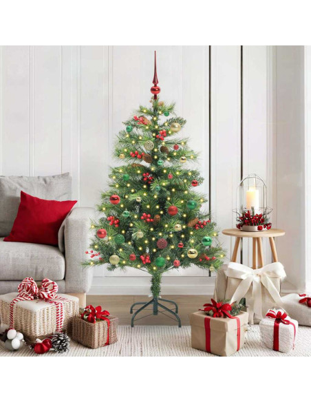 Albero di Natale artificiale Verde 150 cm PVC e Metallo