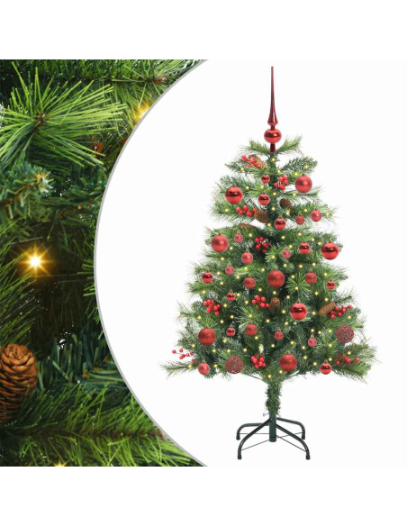 Albero di Natale artificiale Verde 150 cm PVC e Metallo