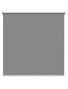 Voletta a rullo con protezione UV Grigio Chiaro 140 x 140 cm 2