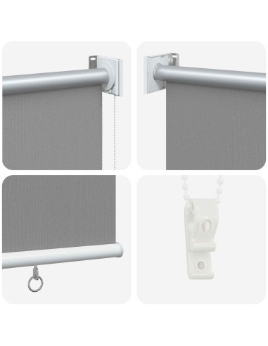 Voletta a rullo con protezione UV Grigio Chiaro 140 x 140 cm