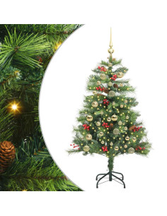 Albero di Natale artificiale Verde 150 cm PVC e Metallo 2