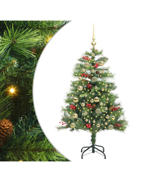 Albero di Natale artificiale Verde 150 cm PVC e Metallo