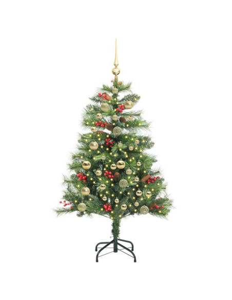 Albero di Natale artificiale Verde 150 cm PVC e Metallo