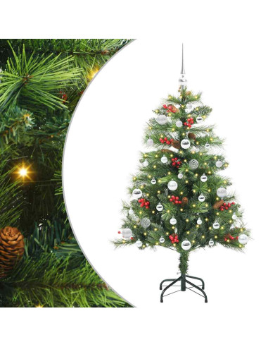 Albero di Natale artificiale Verde 150 cm PVC e Metallo