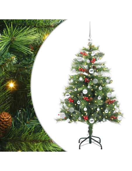 Albero di Natale artificiale Verde 150 cm PVC e Metallo