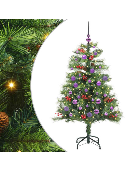 Albero di Natale artificiale Verde 150 cm PVC e Metallo
