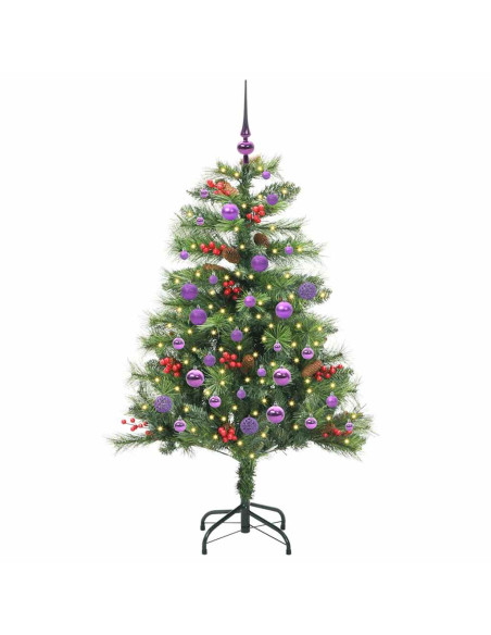 Albero di Natale artificiale Verde 150 cm PVC e Metallo