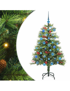 Albero di Natale artificiale Verde 150 cm PVC e Metallo 2