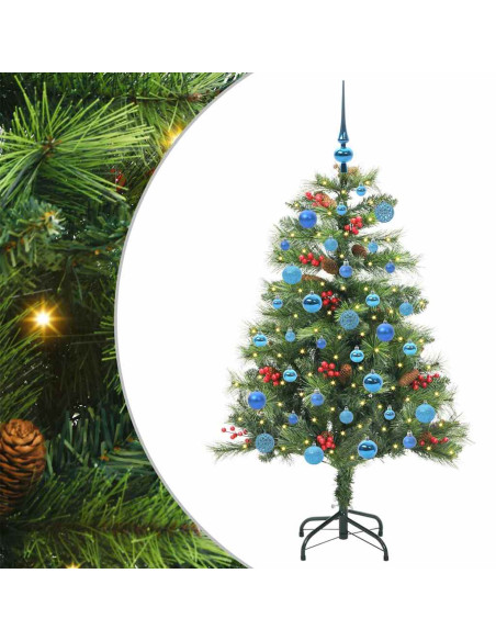 Albero di Natale artificiale Verde 150 cm PVC e Metallo