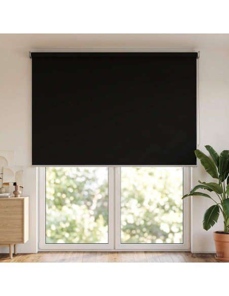 Voletta a rullo con protezione UV Nero 180 x 230 cm Poliestere