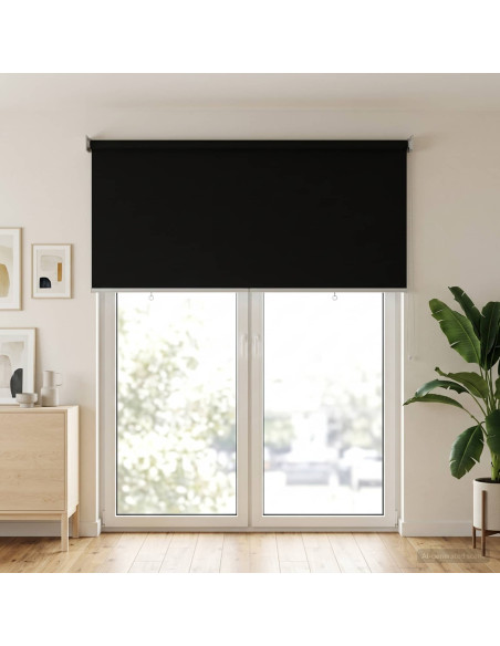 Voletta a rullo con protezione UV Nero 100 x 230 cm Poliestere