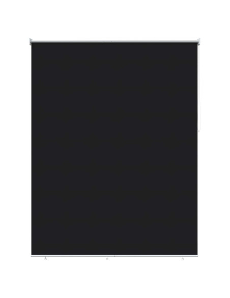 Voletta a rullo con protezione UV Nero 200 x 140 cm Poliestere