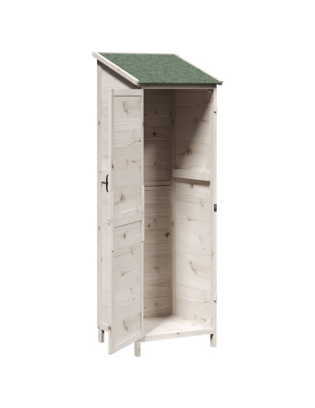 Capanno da Giardino Bianco 59,5 x 56 x 176,5 cm