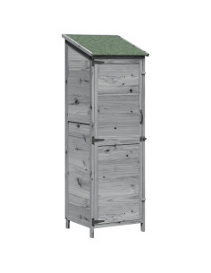 Capanno da Giardino Grigio 59,5 x 56 x 176,5 cm 2