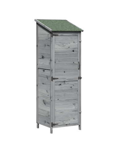 Capanno da Giardino Grigio 59,5 x 56 x 176,5 cm