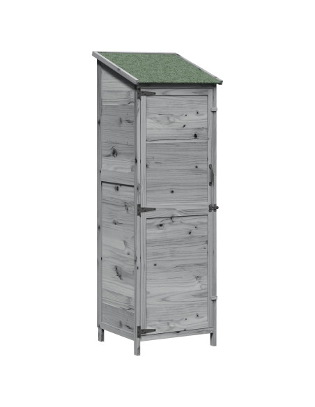 Capanno da Giardino Grigio 59,5 x 56 x 176,5 cm