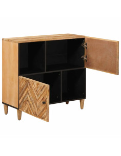 Armadi di Stoccaggio con porta Marrone 80 x 33,5 x 75 cm 2