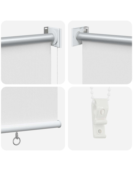 Voletta a rullo con protezione UV Bianco 180 x 230 cm