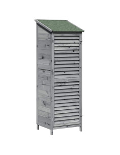 Capanno da Giardino Grigio 59 x 56 x 176 cm 2